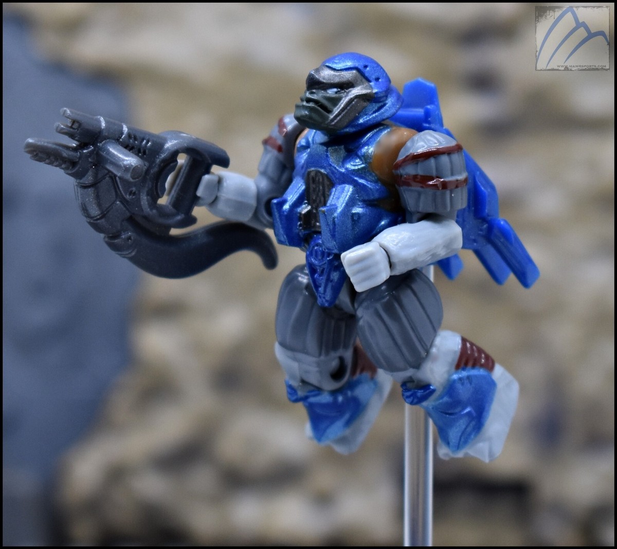 HALO MEGA BLOKS COBALT BLUE COVENANT W/ BRUTE SHOT & JUMP