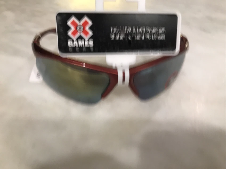 Style Science X Games Deportes Rojo Gafas de sol Lente Espejo Nuevo Foto 2 de 4