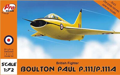 1/72 Boulton Paul P.111/111A Aircradt Model Kit Olimp - Pro Resin  R72026