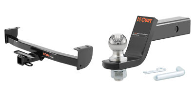 CURT Trailer Hitch Tow Kit 2in Receiver Class 3, Ball Mount, Pin & Clip - 13264