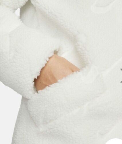 WOMENS NIKE ICON CLASH SHERPA LONG JACKET COAT SIZE XS / S / M / L (DD5088 133) - Picture 11 of 12