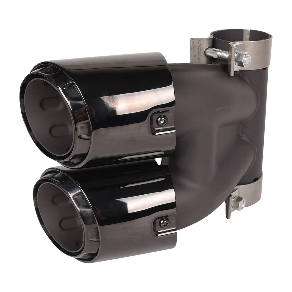 Tubo silenciador de escape de acero inoxidable negro brillante para Porsche Cayman 718 2015+ Foto 3 de 4