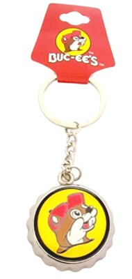 Bucees Gas Station Bottle Opener Keychain Buc-ee's Beaver Logo Keyring New w/Tag