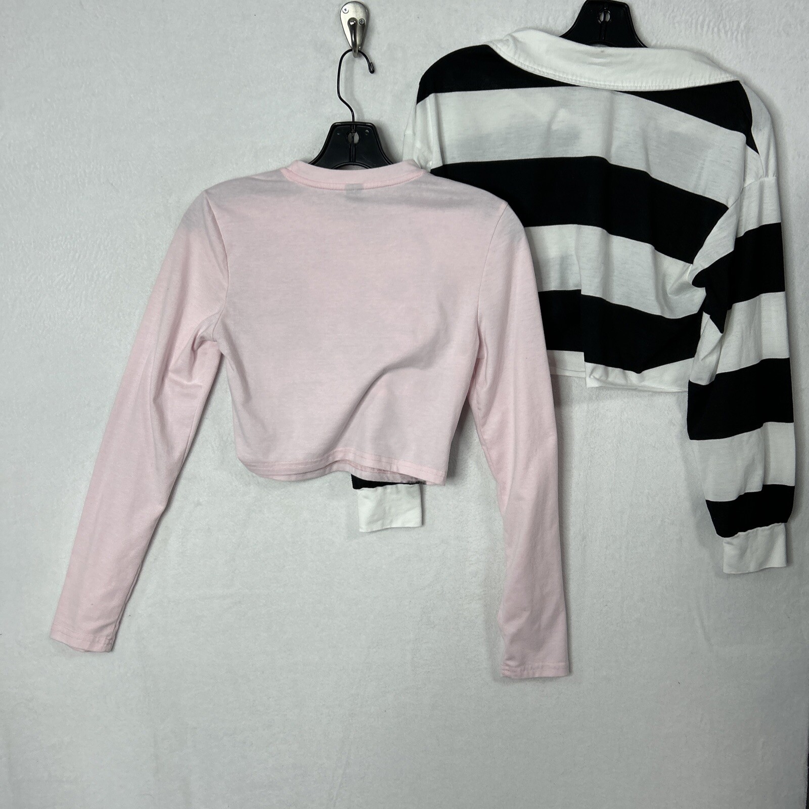 Shein  Women's Basic Long Sleeve Solid Crop Top S… - image 6