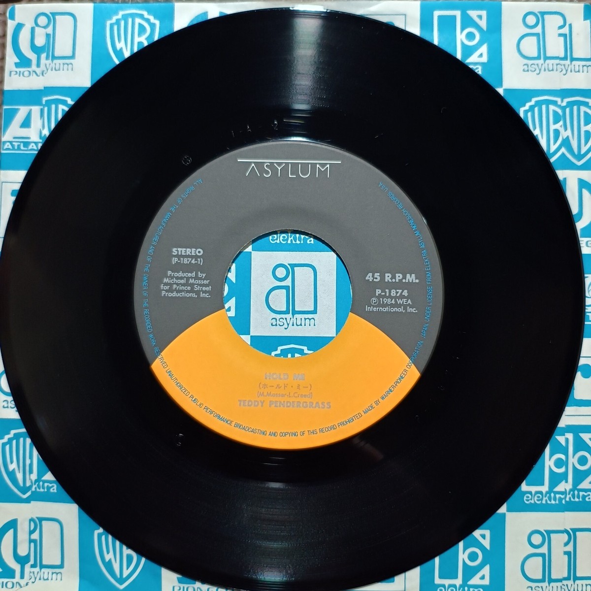 Teddy Pendergrass Hold Me 7インチレコード TEDDY PENDERGRASS-HOLD ME P-1874 JAPAN ORIGINAL ISSUE 7