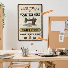 Personalized Craft Room Sign Sewing Room Quilting Dress Making Mom 108122002095
