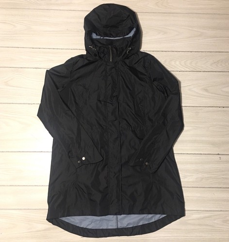 Woolrich Damen Windschutz Medium Jacke schwarz Kapuze Gr. M