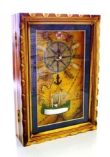 *Zs- CASSETTA PORTA CHIAVI  PORTACHIAVE PORTA OGGETTI IN LEGNO YS001