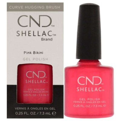 CND Shellac Gel Nail Polish, Pink Bikini, 0.25 Fl Oz
