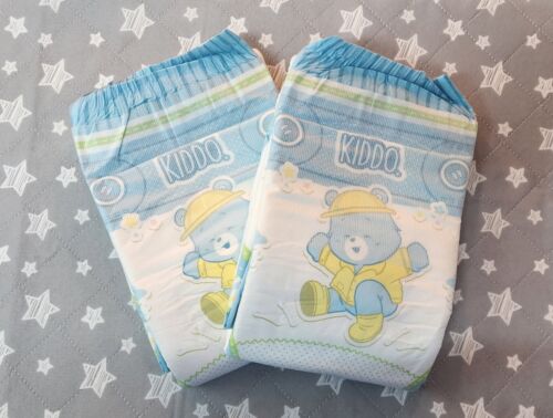 New Teddy's Ultra 4 Tape Lot of 2 ABDL Adult Diaper Size Large Cloth Backed