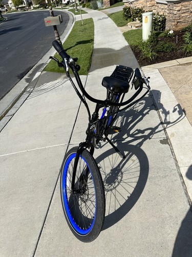 Pedego Electric Bikes, Beach Cruisers, Blue & Black, 26' Wheels - Picture 13 of 22