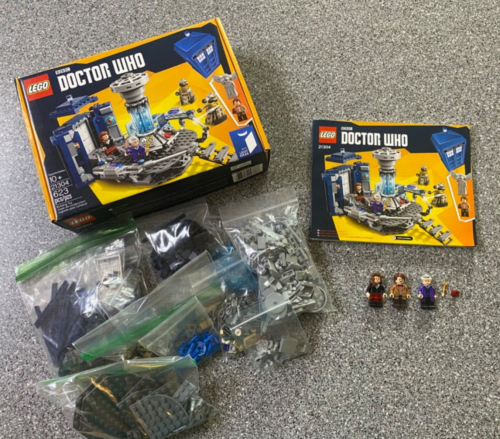 LEGO Ideas 21304 Set Doctor Who BBC Dr. Who TARDIS 100% COMPLETE w/ box & manual - Afbeelding 1 van 6