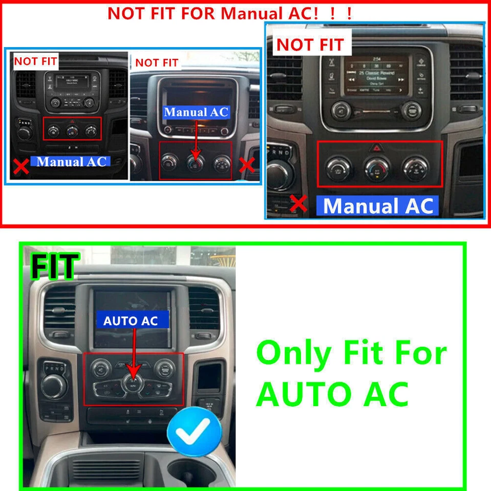 For 2013-2018 Dodge Ram 1500 2500 3500 Radio Android 13 Stereo Carplay Navi WIFI Foto 4 de 4