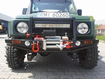 Suzuki Samurai SJ Santana vorne Stahlstoßfänger Seilwinde 