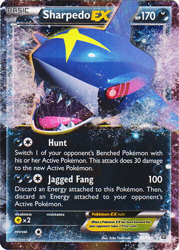Pokemon - Sharpedo-EX - 91/160 - Holo Rare EX - XY - Primal