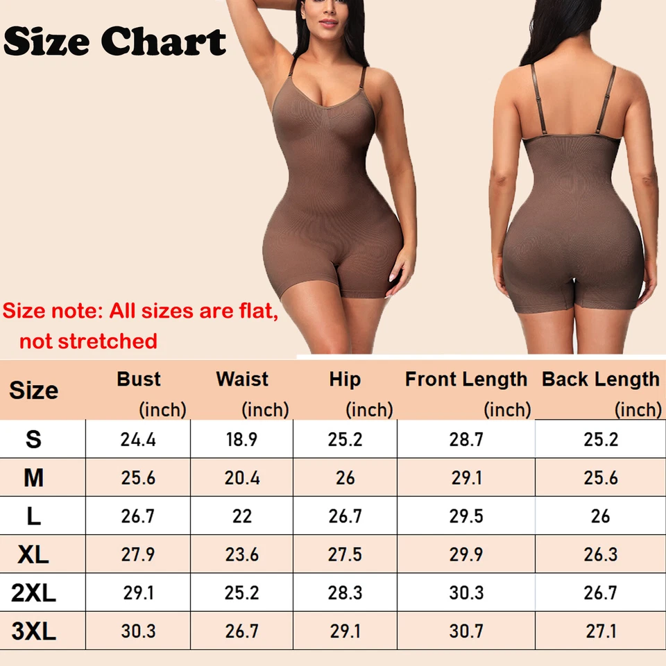 Full Body Shapewear Bodysuit for Women Seamless Slim Shorts Underwear Jumpsuit  - Image 2 of 4