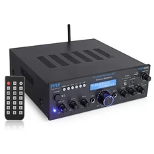 	Pyle Wireless Bluetooth Power Amplifier System- 200W Dual Channel Sound Audio	