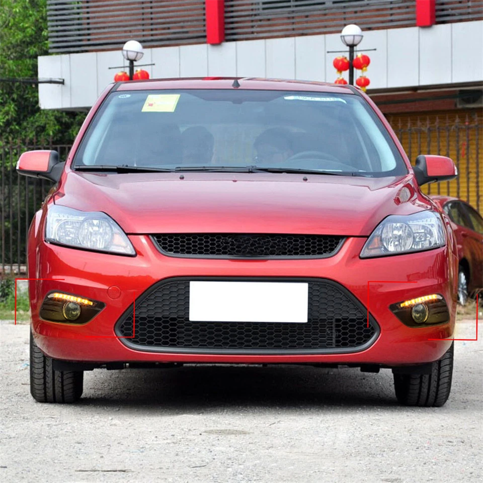 DRL LED Daytime Running Light Turn Signal Indicator For Ford Focus 2009-2014 - Image 2 of 4
