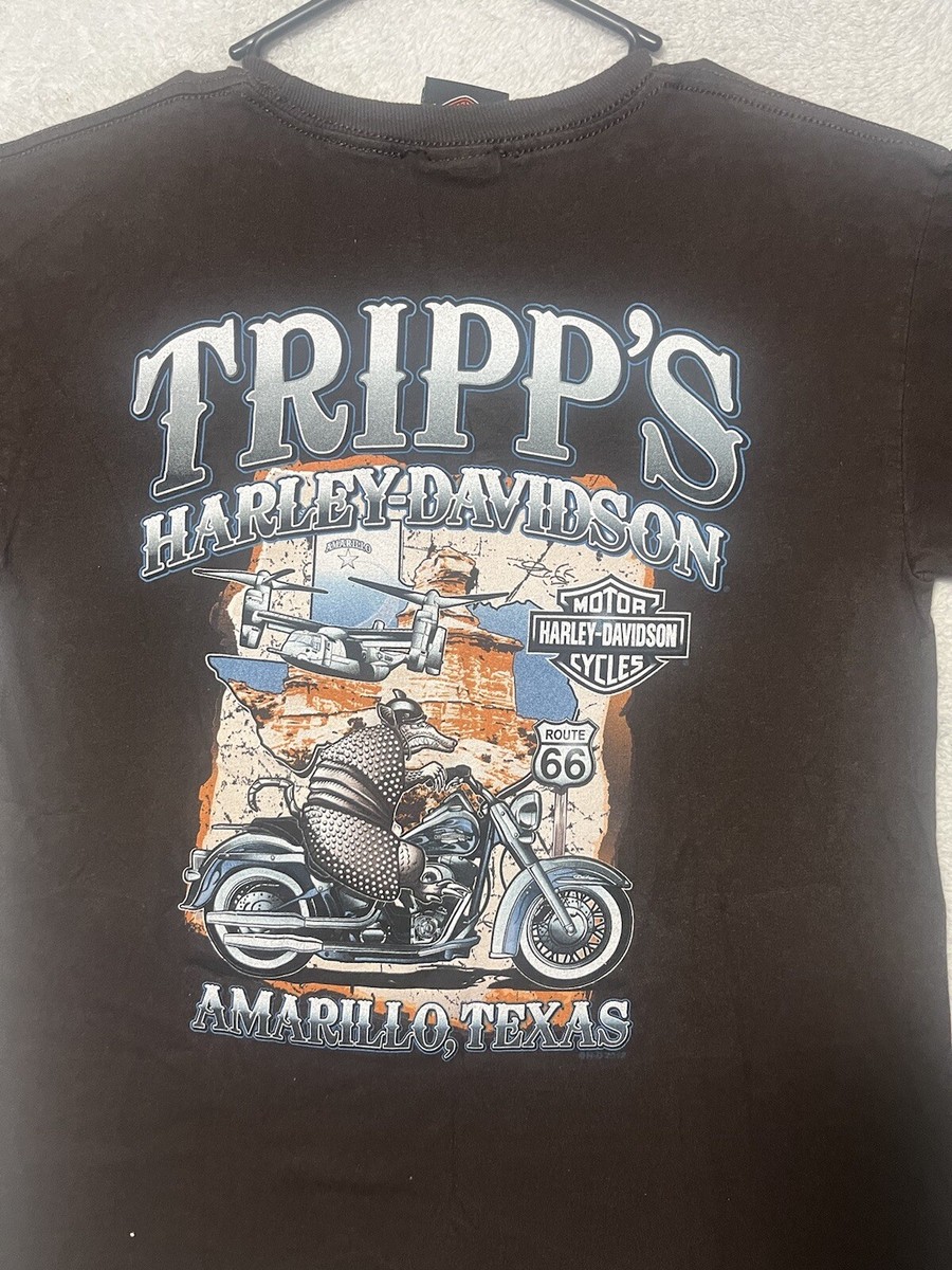 HARLEY DAVIDSON◆半袖カットソー/XXL/コットン/NVY/プリント HARLEY DAVIDSON Short Sleeve Cut and Sew XXL Cotton NVY