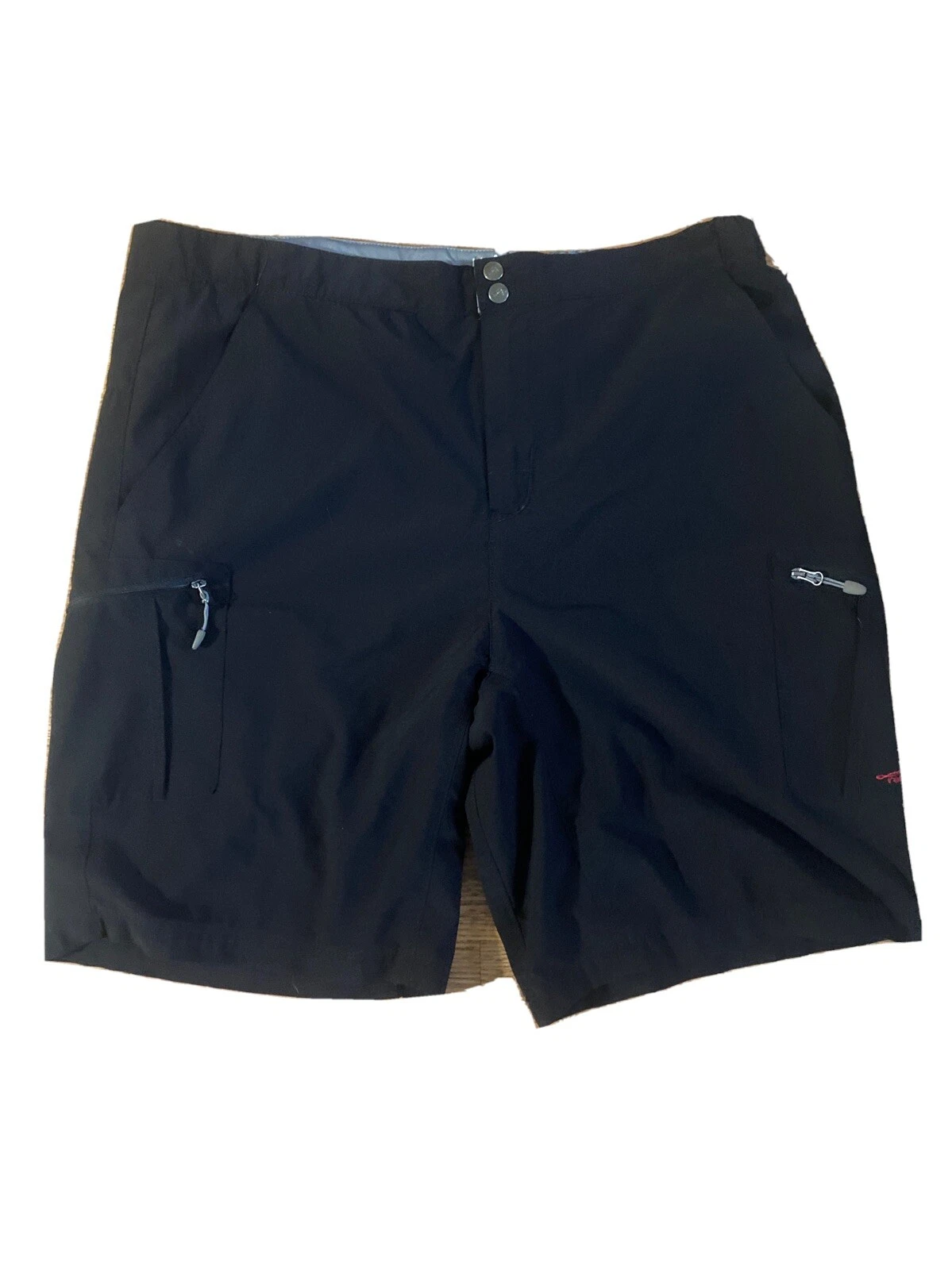 Reel Life Riptide Fishing Hiking Short Water Resistant Stretch Men Medium Black