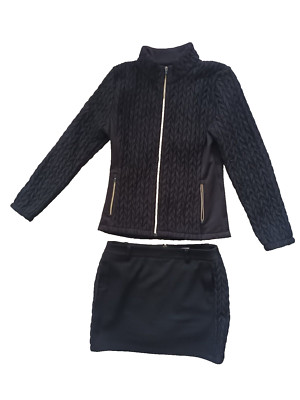 Volvik Damen Kostüm Jacke mit Tennis-Golfrock, sw Gr. 38/40