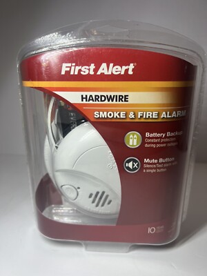 First Alert Hard-Wired with Battery Back-up Ionization Smoke Alarm