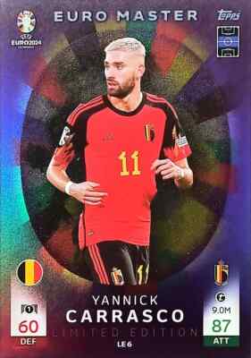 Match Attax Euro 2024 Yannick Carrasco Belgium Master Limited