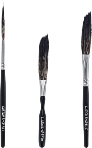 Versatile Pinstriping Brush Set - Sword, Scroll & Long Liner for Precision - Picture 3 of 7