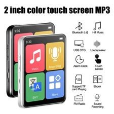 Support 128G 8G MP3 Player Bluetooth HiFi Lossless Sound Music Recorder FM Radio
