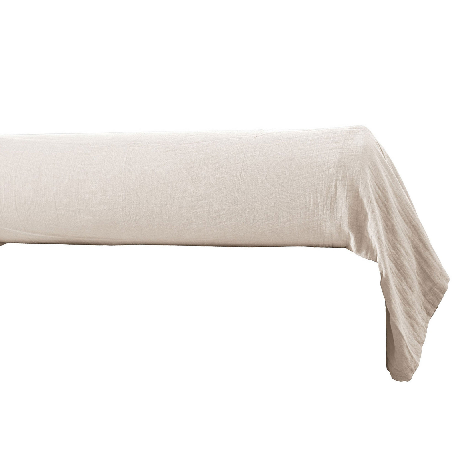Taie de traversin 85x185 cm Gaze de coton Naturel linge de lit adulte