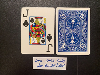 Swap Playing Card JUMBO Jack Of Spades BICYCLE One Card U.S.A.