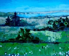 Original Oil Painting American Landscape Vermont Landscape 6x8 inches