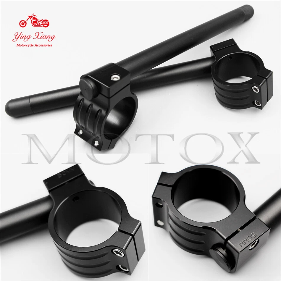 Motorcycle Clip-Ons Fork Handlebars Fit For YAMAHA YZF R1 R6 Fazer FZ1N MT01 - Image 2 of 4