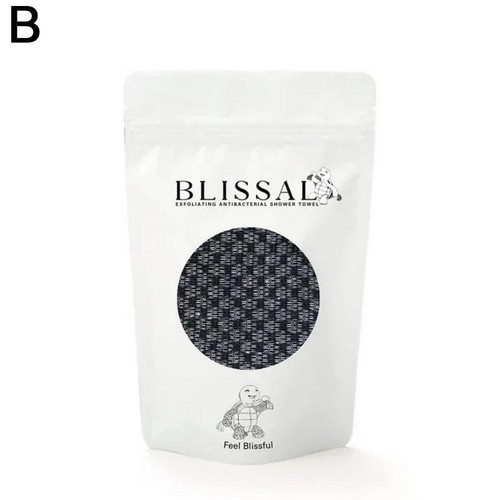 Toalla de ducha exfoliante Blissal-Blissal Blissal toalla de baño exfoliante negra~; - Imagen 13 de 17