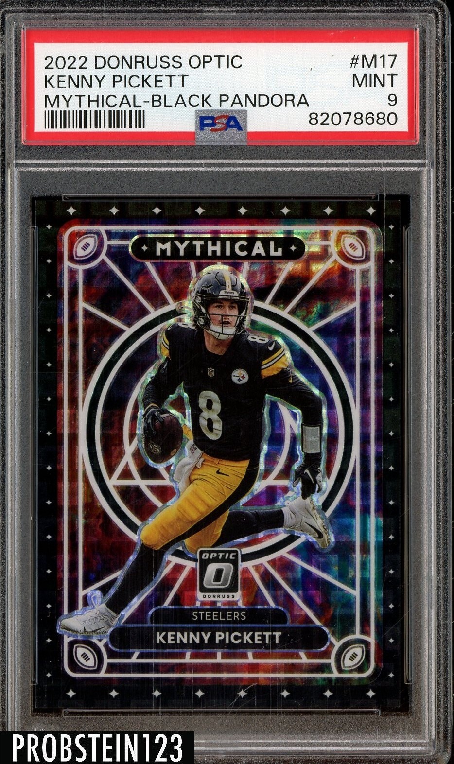 Kenny Pickett Panini Donruss Optic Mythical #M17 Black Pandora