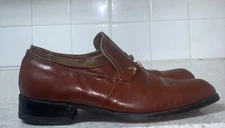 Embassy Collection Hanover Shoes Men’s Brown Leather Loafers Size 10.5 Slip On