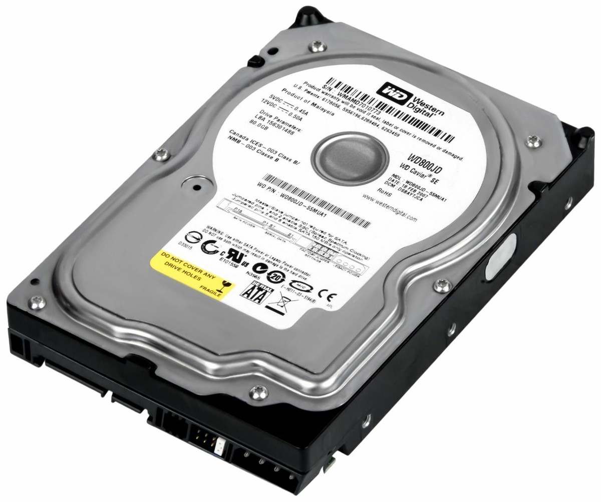 FESTPLATTE WESTERN DIGITAL CAVIAR SE WD800JD 80GB SATA II 7.2K 8MB