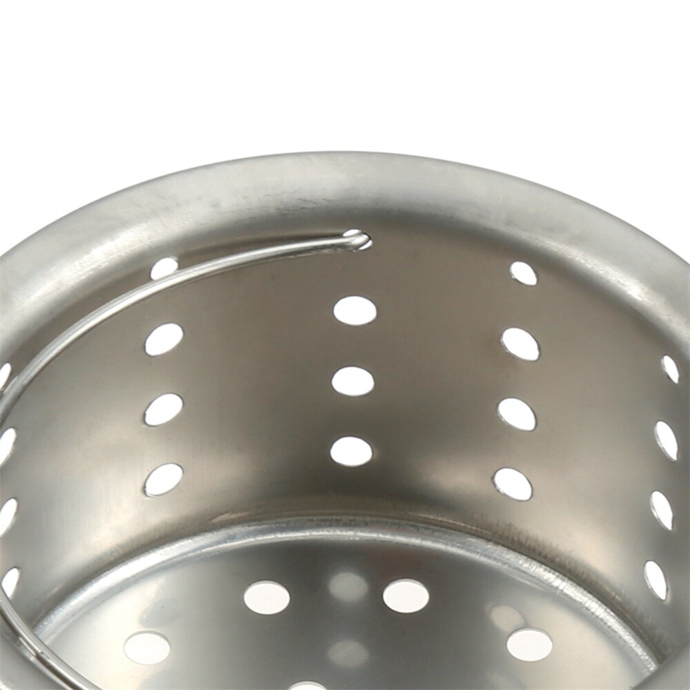 Sink Filter Basket Filtering Out Hair Food Dirt Kitchen Bathroom Stainless Steel