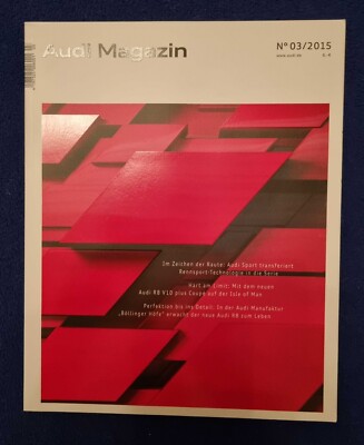 Nr. 11--Audi Magazin Heft Nr. 03/2015 mit Audi R8 V10 plus