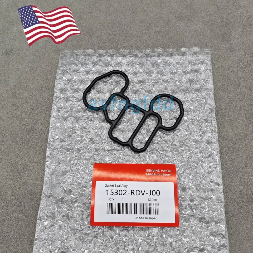 NEW Oil Filter Base Housing Gasket For 2005-2017 Honda Odyssey 15302-RDV-J00 US - Image 3 of 4