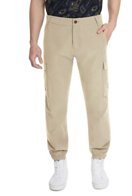 Cross Eyed Moose Men's Beige Track Cross Cargo Pants Size 28 New