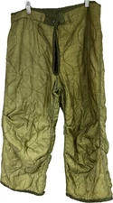 1974 USGI Military M65 Field Pants Liner X-SMALL Cold Weather Quilted Green