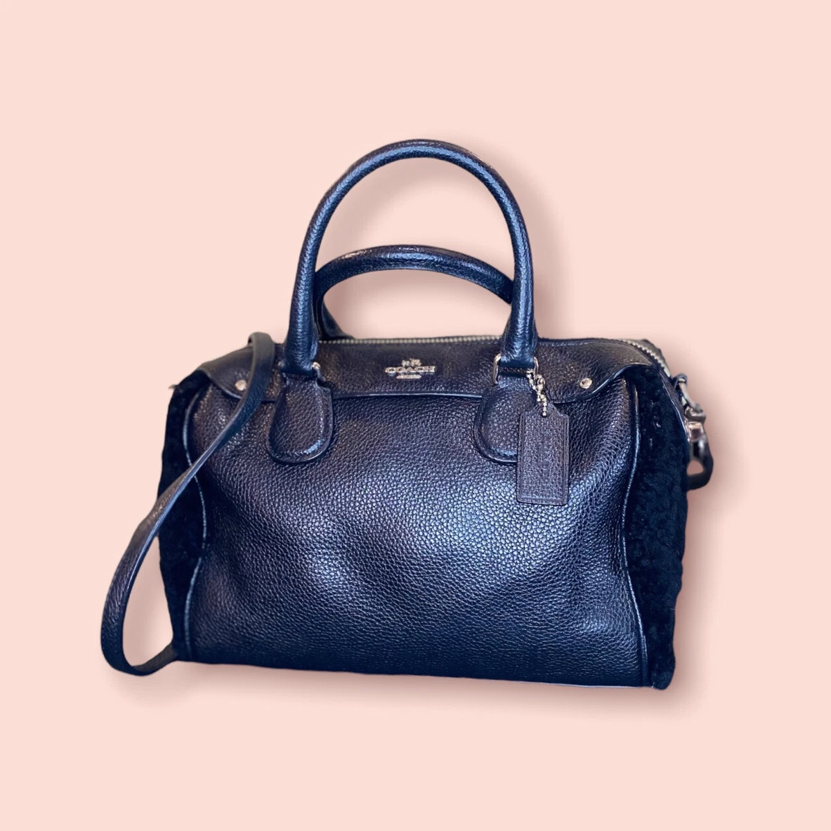 Coach Blue Leather Mini Bennett Satchel Coach