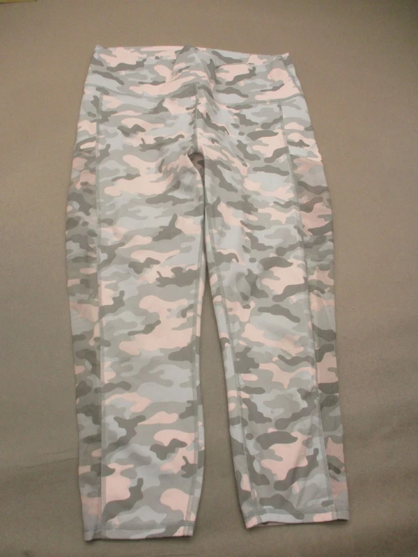 fabletics powerhold camo stretch yoga athletic crop leggings