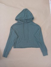 SO Lounge Life Cozy Pullover Hoodie Size L Green Comfy Casual Loungewear