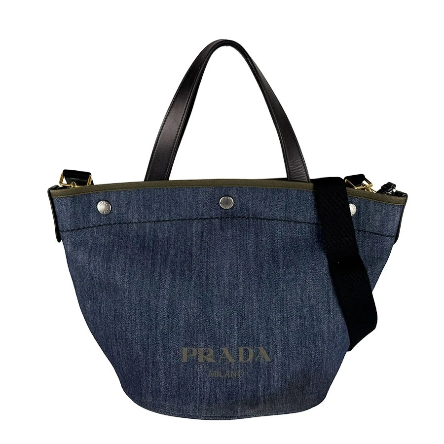 PRADA Denim Exterior Shoulder Bag Bags & Handbags for Women for