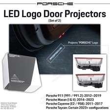 Genuine Porsche Led Logo Door Projectors 9y0044910a