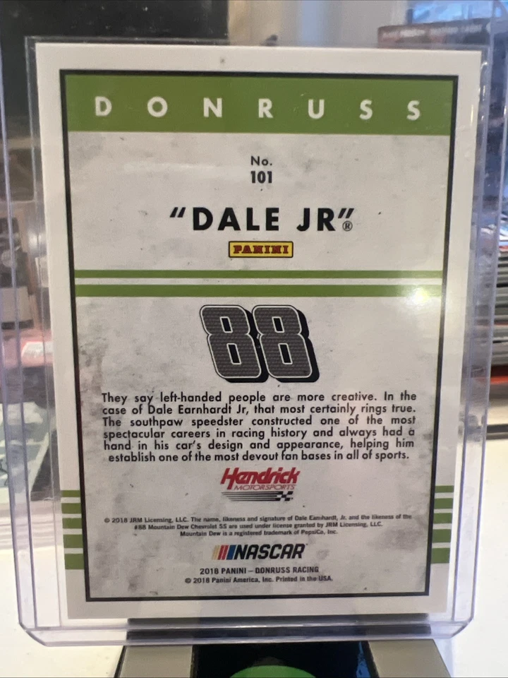2016 Donruss Racing Dale Earnhardt Jr. #101 Nickname Artist Proof /25 - Image 2 of 3