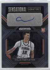 2023-24 Panini Prizm Draft Picks Sensational Signatures Colin Castleton Auto 0x1