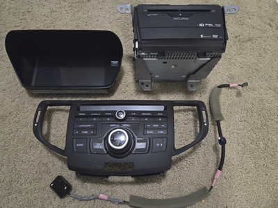 2012 ACURA TSX NAVIGATION RADIO RECEIVER PANEL, DISPLAY, DVD/BRAIN, GPS ANTENNA